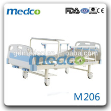 FDA / CE / ISO Marcado Top Venda Foshan Fabricação ABS Hospital Cama 2 Crank M206